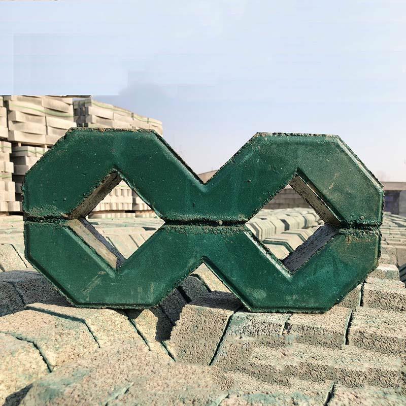八字砖植草砖草坪砖常适用于小区市政工程河道护坡砖本地直发