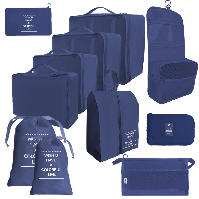 Bolsa de almacenamiento de viaje transfronterizo juego de cosméticos de lavado digital bolsa de almacenamiento subpaquete ropa zapatos bolsa de lona