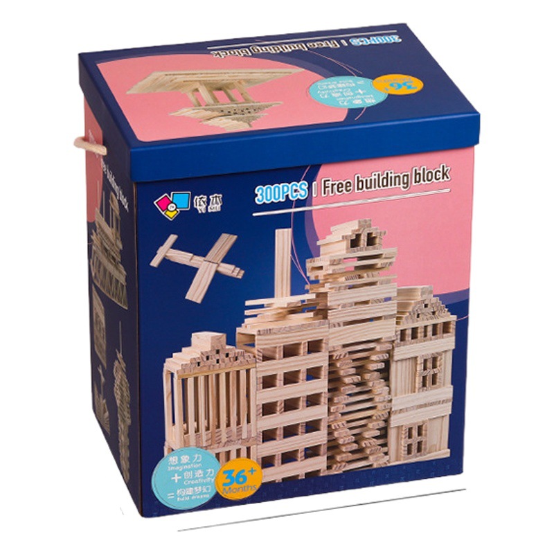 Los niños al por mayor de Arquímedes Kapla bloques de construcción de madera de color kindergarten construcción capole juguetes educativos