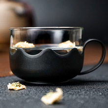 厂家批发防烫玻璃咖啡杯子耐高温材质PP塑料外套