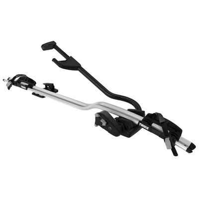 Aviation aluminum car roof top bike rack (Car bike rack) - thule-proride-598-top-bicycle-rack-black-and-silver-patchwork-color