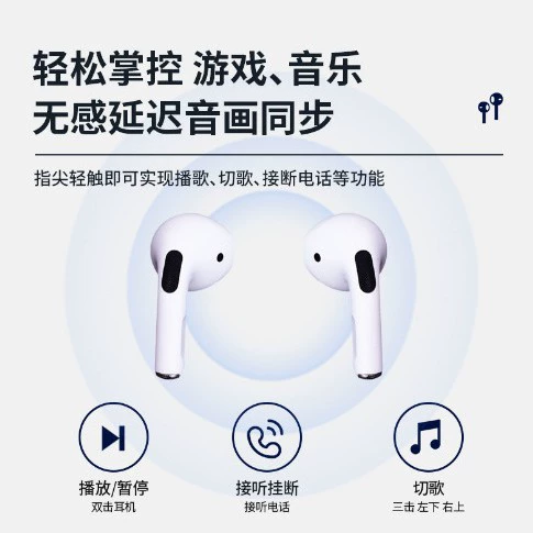 Беспроводные наушники mini5 Bluetooth 5.4, полу-вкладыши, матовая поверхность, зарядный кейс USB‑C
