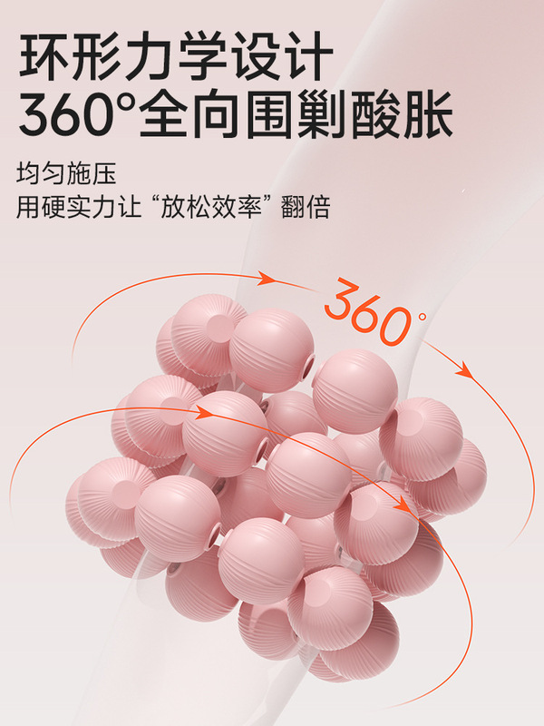 新款30轮健身运动环形按摩轮腿部肌肉拉松缓解紧绷肌肉家用滚轮|undefined