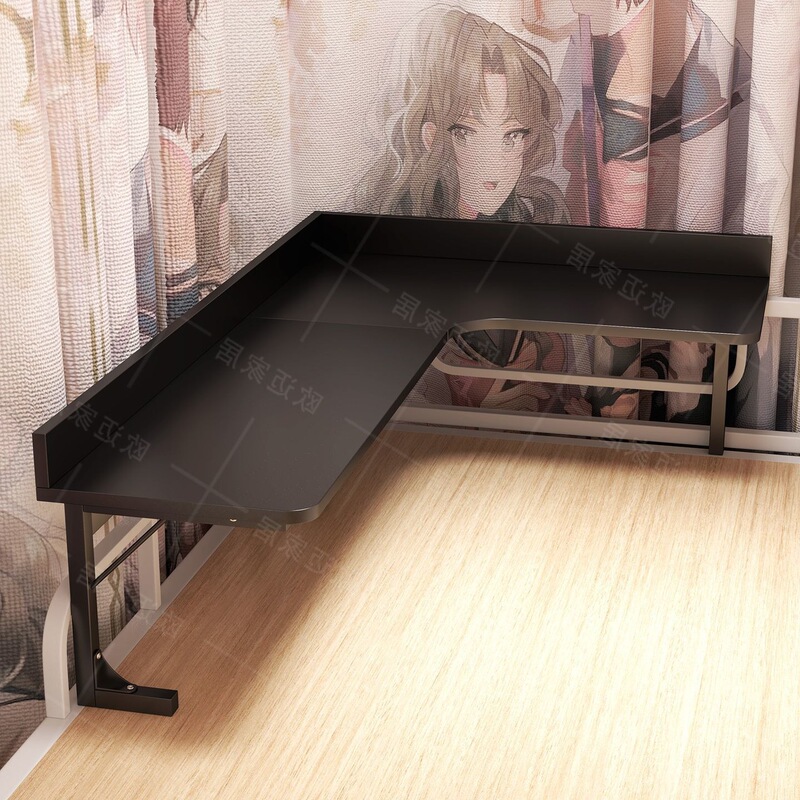 Bedside Table, Bunk Bed Computer Desk, Corner Table, Gaming Desk, Large L-Shaped Corner Table for College Dormitories
