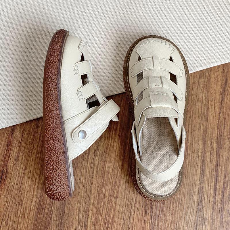 Sandalias transfronterizas para mujer verano 2025 Baotou sandalias de dos prendas para mujer ropa exterior estilo veraniego zuecos de maternidad transpirables