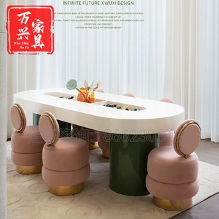 Hotel Club Children's Entertainment Area Tables and Chairs Early Education Reading Area Handmade Table Suspended Children's Play Table and Stools