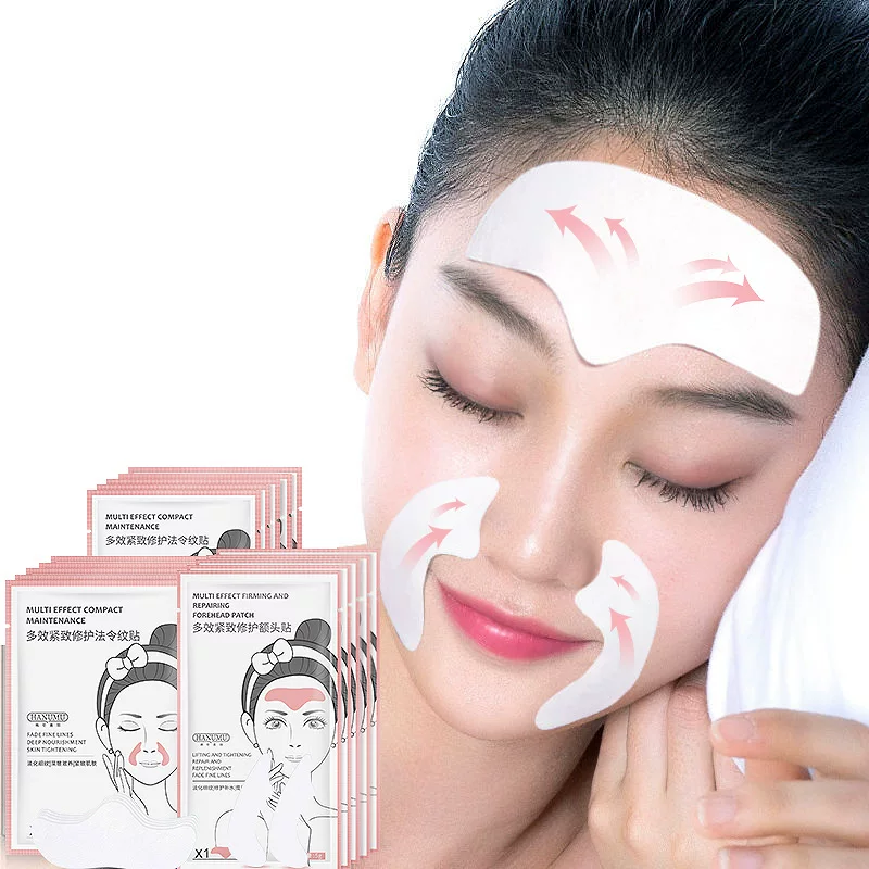 Патч для лица 韩伦美羽 Brightening, разглаживающий коллаген, гель, маска для глаз, против морщин