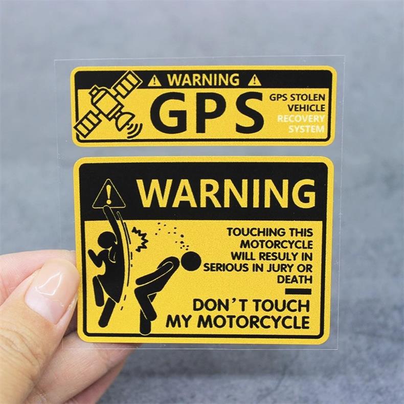 Reflective Warning For Motorcycles Personalized Decorative Creative Decals Don't Touch My Motorcycle Body Stickers_voghion.com