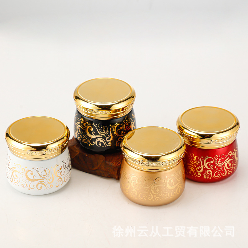 中东热销玻璃罐带盖广口面膜乳液瓶护肤品膏霜面霜分装瓶蛋白霜瓶|undefined