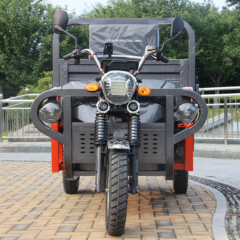 Electric Tricycle Hydraulic Dump Electric Tipping Household Truck Climbing Heavy-Duty Cargo Tricycle Export
