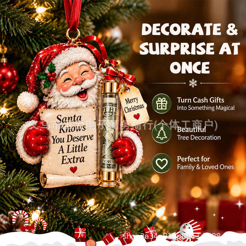 Surprise Red Envelope Christmas Tree Ornament Christmas tree wallet hanging decoration Surprise Red Envelope Christmas Tree Ornament Christmas tree wallet hanging decoration