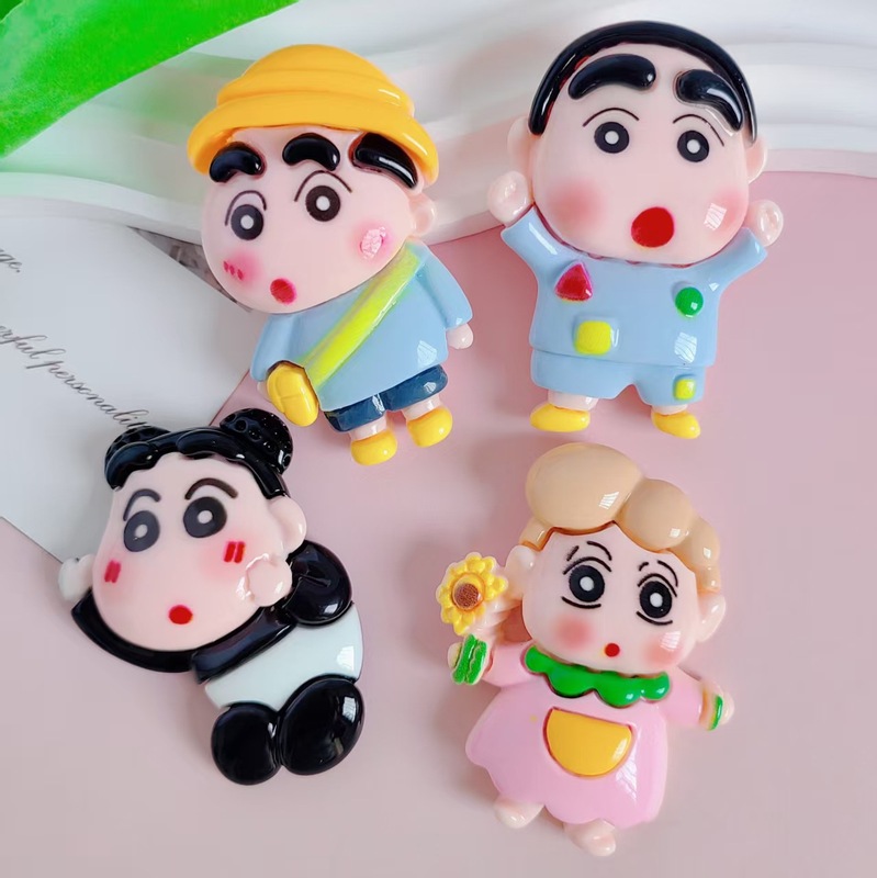 漫画しんちゃん樹脂アクセサリー冷蔵庫マグネット携帯電話ケース DIY アクセサリー材料|undefined