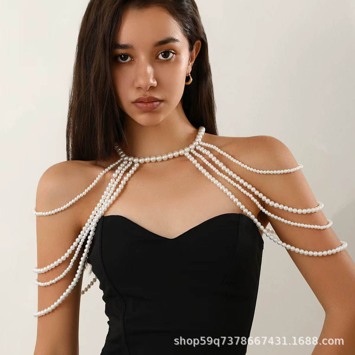 Европейская и американская сексуальная цепочка на тело для женщин, поясная цепочка, подходит к платью, с цепочкой на шею, весна 2025