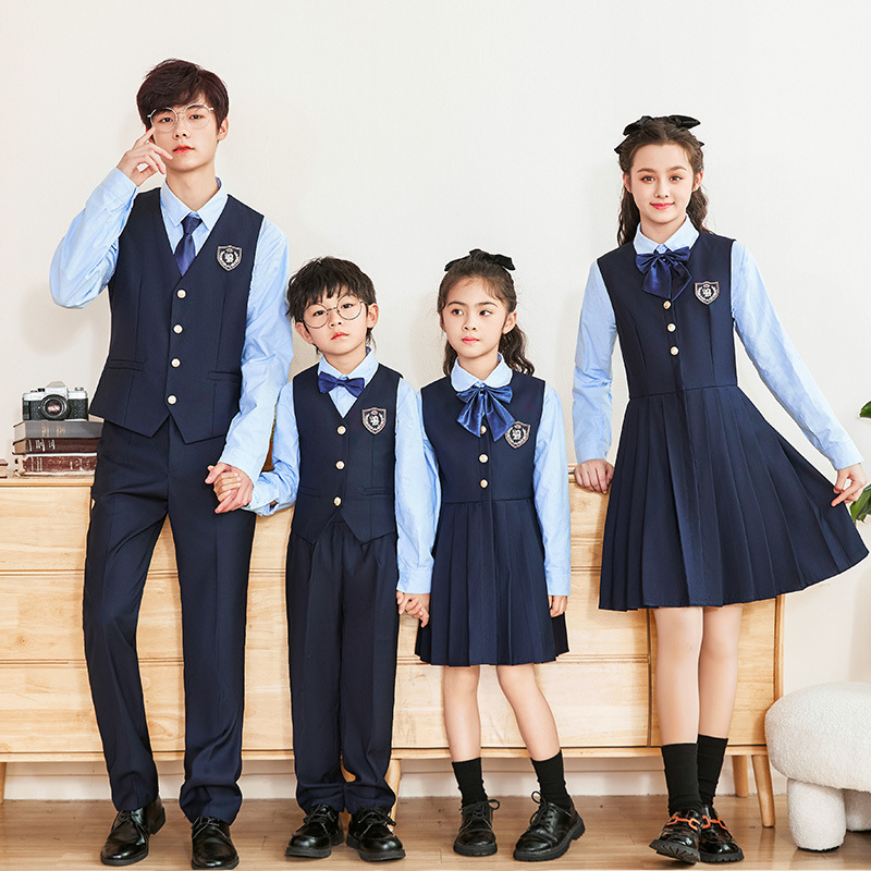 Primary School Students Class Uniform School Uniform Male and Female Academy Style Speech Chorus Competition Host Suit dress suit Primary School Students Class Uniform School Uniform Male and Female Academy Style Speech Chorus Competition Host Suit dress suit