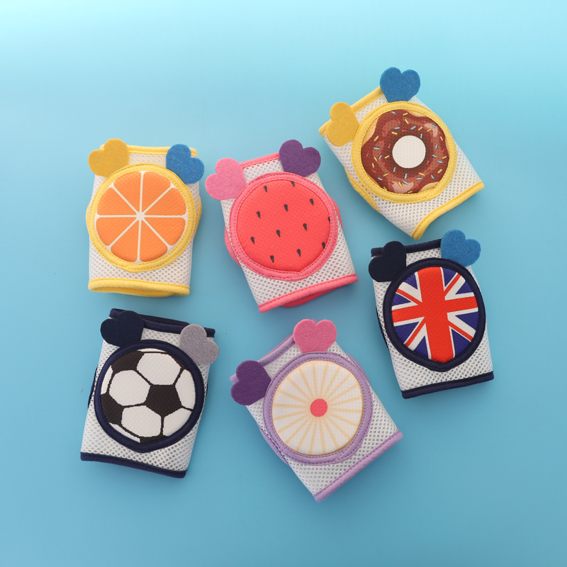 儿童护膝防摔学步夏季薄款护膝宝宝小孩幼儿婴儿爬行膝盖保护垫|ru