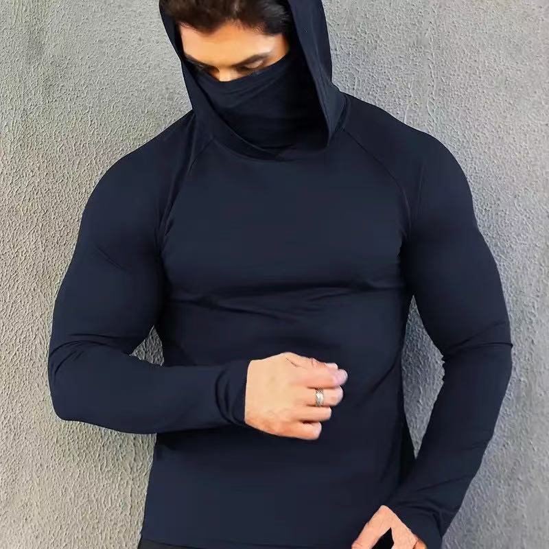 Compra a granel preferencial transfronteriza deportes al aire libre alta velocidad elástica seca manga corta entrenamiento de ciclismo corta gorra de corbata alta apretada