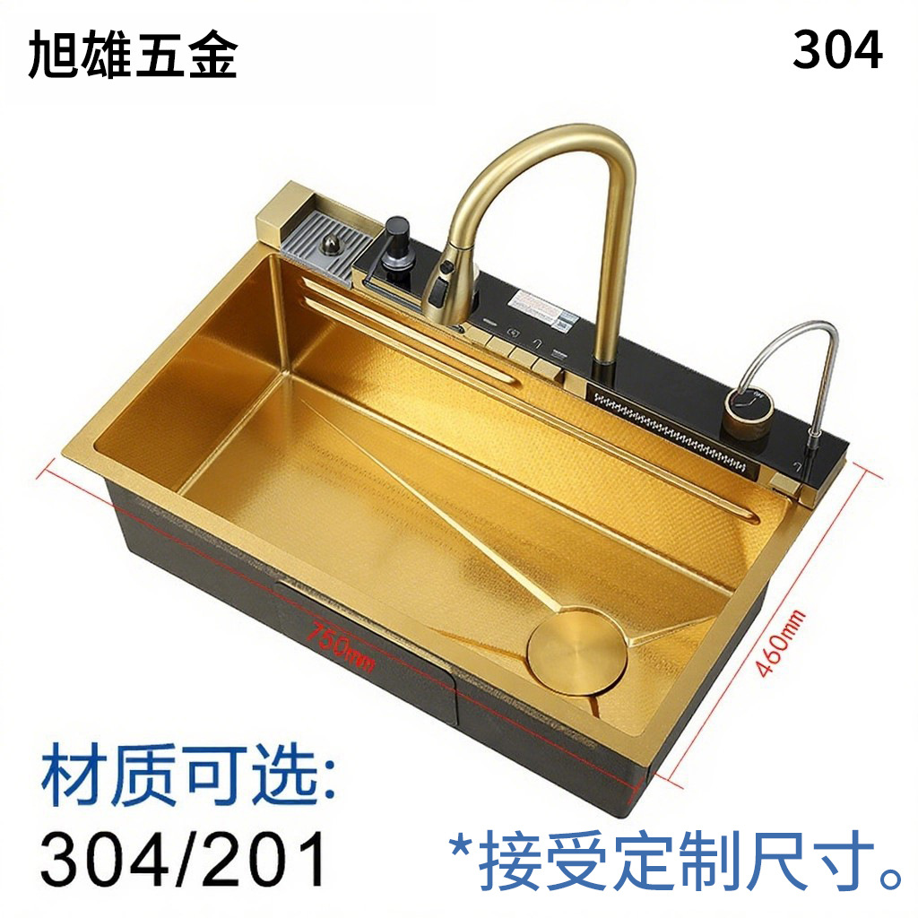 Cocina de acero inoxidable lavabo de acero inoxidable lavabo de doble ranura de una sola ranura lavabo integral espesado lavabo manual lavabo de platos
