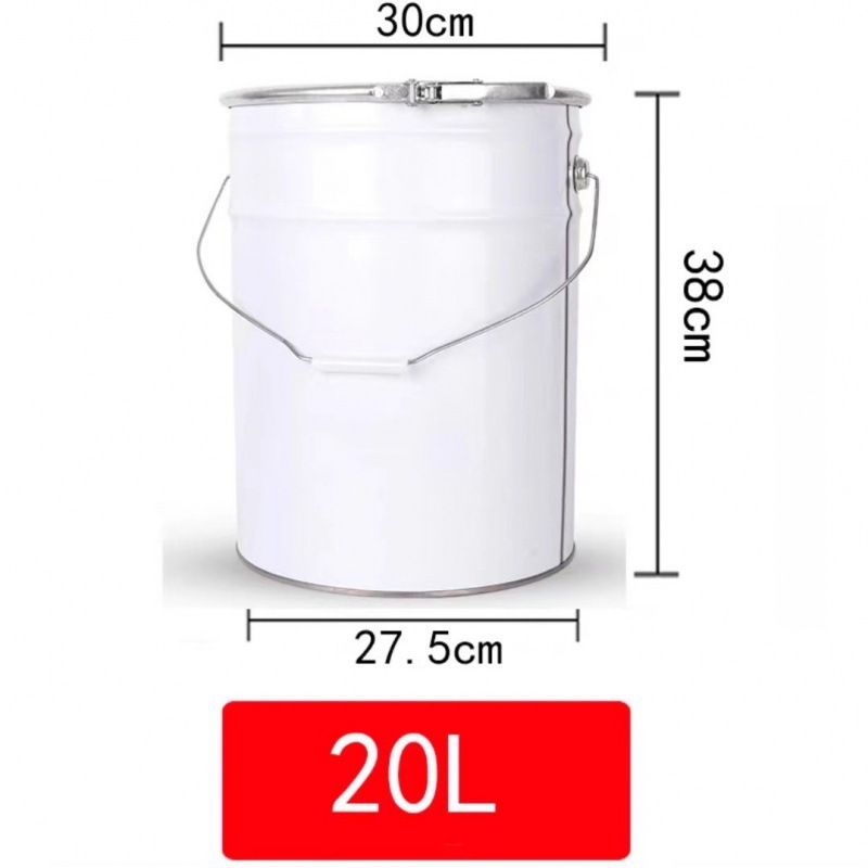 沥青取样桶留样铁罐手提油漆桶带盖铁桶分装密封罐子铁皮桶圆桶|undefined