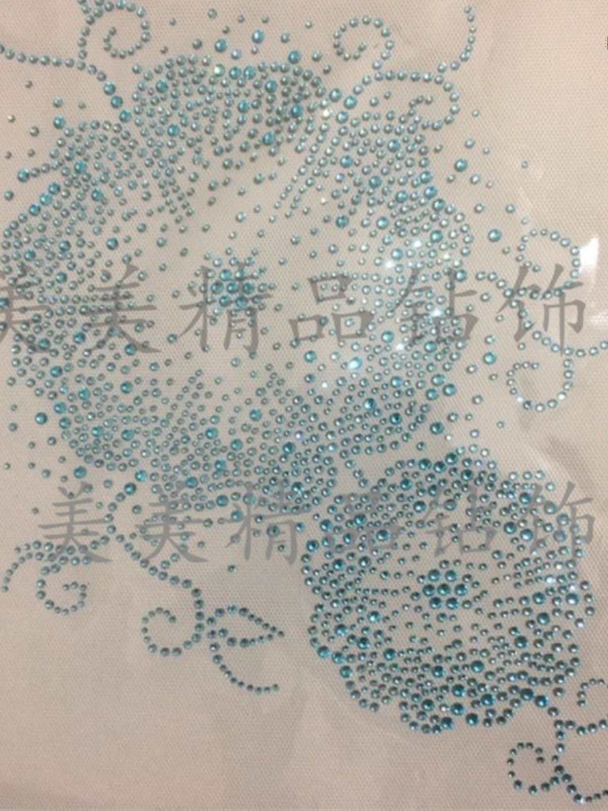 烫钻图花朵图钻贴中东钻纺织服装面料辅料烫画烫图装饰