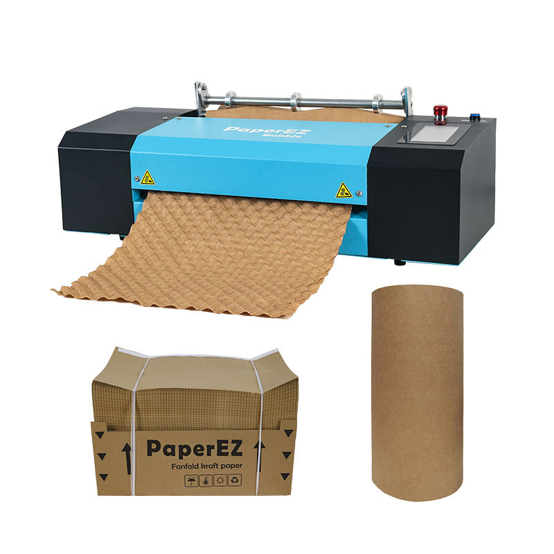 全自动压泡牛皮纸机缓冲纸垫压泡成型机风琴纸牛皮纸垫自动压泡机