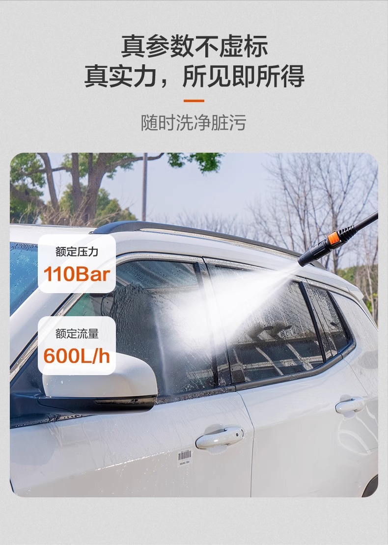 Yili car washing machine 5310 ultra-high pressure high-power cart washing machine water gun head car washing water pump head household artifact