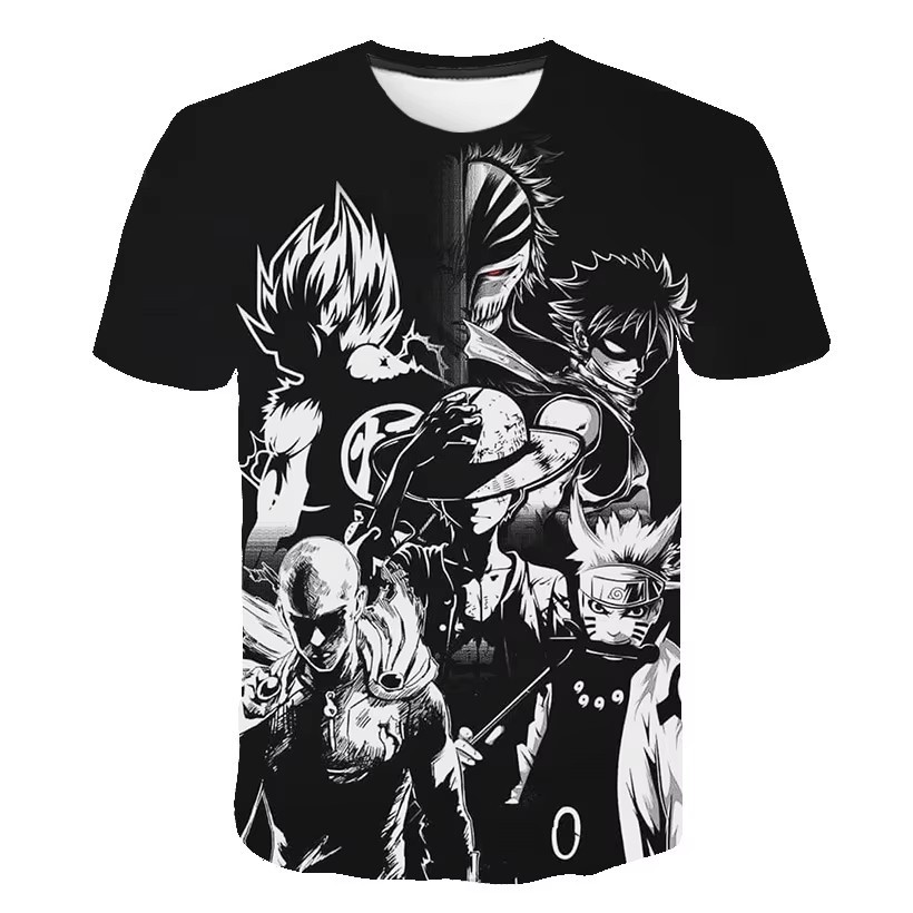AliExpress venta caliente 3D impresión digital verano casual suelto cuello redondo manga corta hombro transpirable camiseta para hombre
