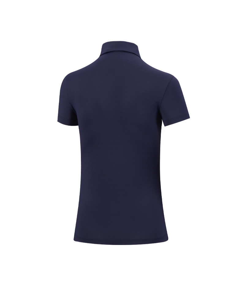 Áo thun golf nữ ngắn tay cổ tròn, chất liệu thun thể thao nhanh khô — YF486-màu xanh nước biển, YF486-màu tím, YF486-Màu xanh nhạt, YF486-màu trắng chi tiết 12