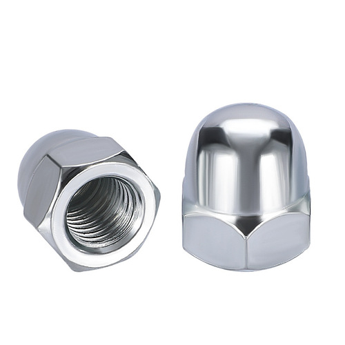 Wenzhou galvanized m3-m36 cap nut wholesale round head cap decorative integral one cap nut cap nut