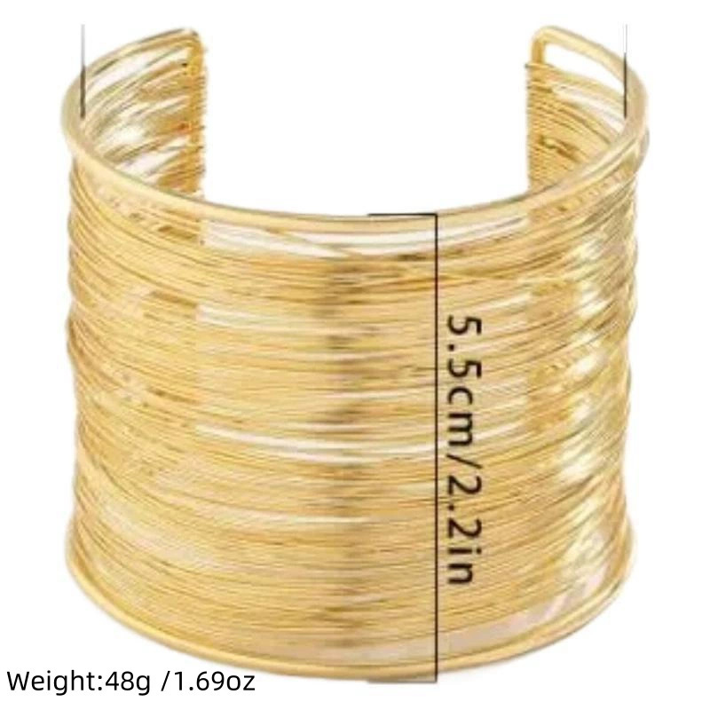 Women's Gender Casual Exaggerated Geometric Acrylic Iron Bangles Wholesale