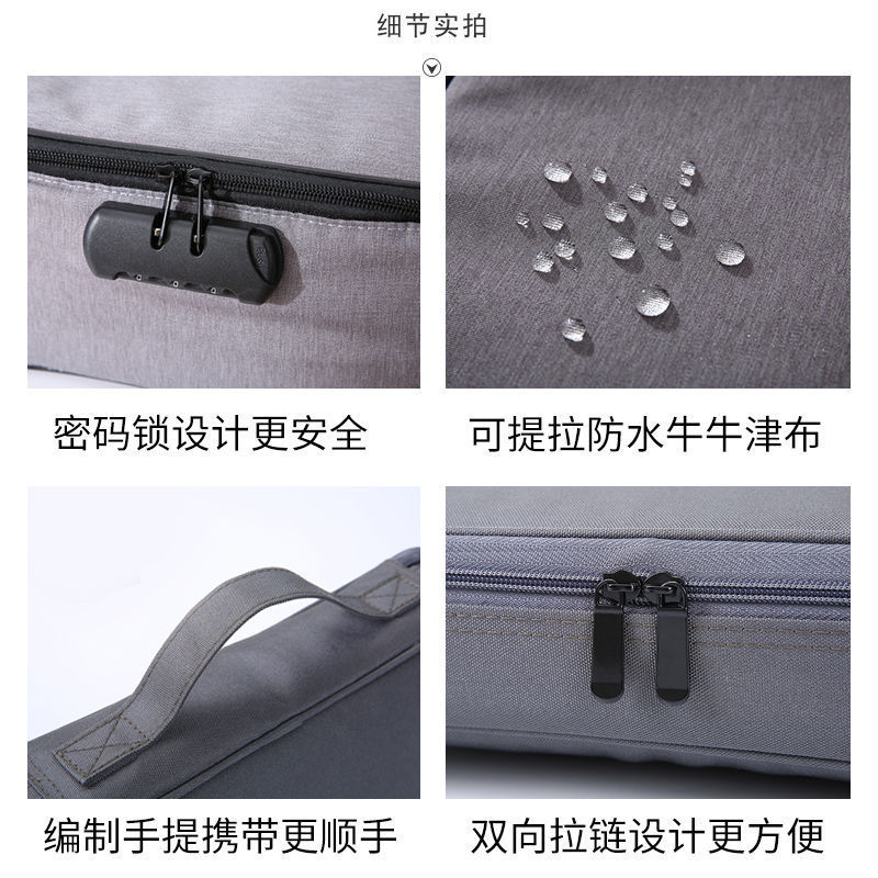 Certificado bolsa hogar simple hombres y mujeres archivo bolsa de almacenamiento bolsa multifuncional titular de la tarjeta Oxford bolsa de almacenamiento de tela bolso