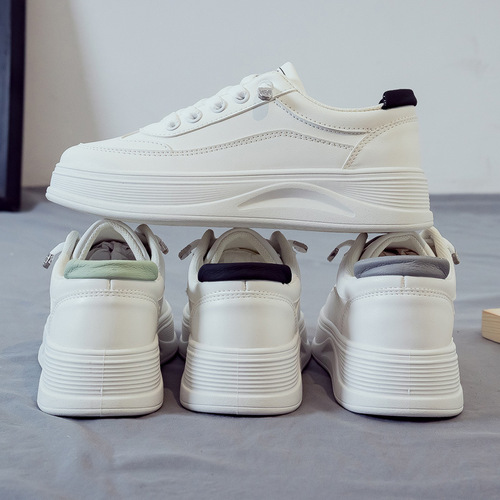 2024 Spring New White Shoes Women's Shoes Student Breathable Versatile Sports Casual Dad Shoes Soft Soled Spring and Autumn