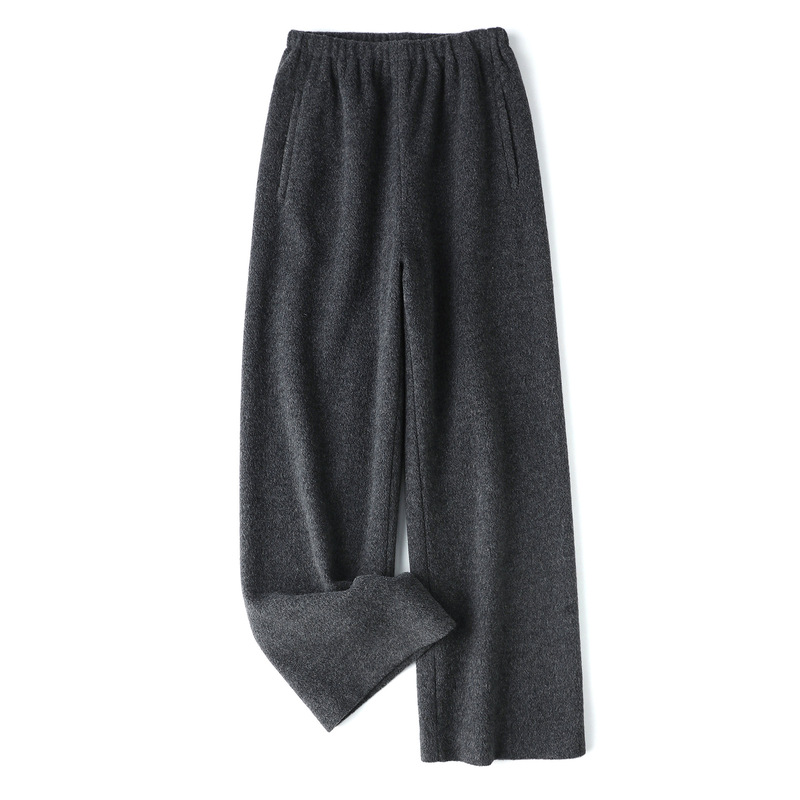 Fluffy and Warm Thickened Alpaca Wool Pants, Casual Versatile Elastic Waist Straight-Leg Pants for Women, New Autumn and Winter Pants Fluffy and Warm Thickened Alpaca Wool Pants, Casual Versatile Elastic Waist Straight-Leg Pants for Women, New Autumn and Winter Pants