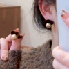 Y73 flocked bow pearls
