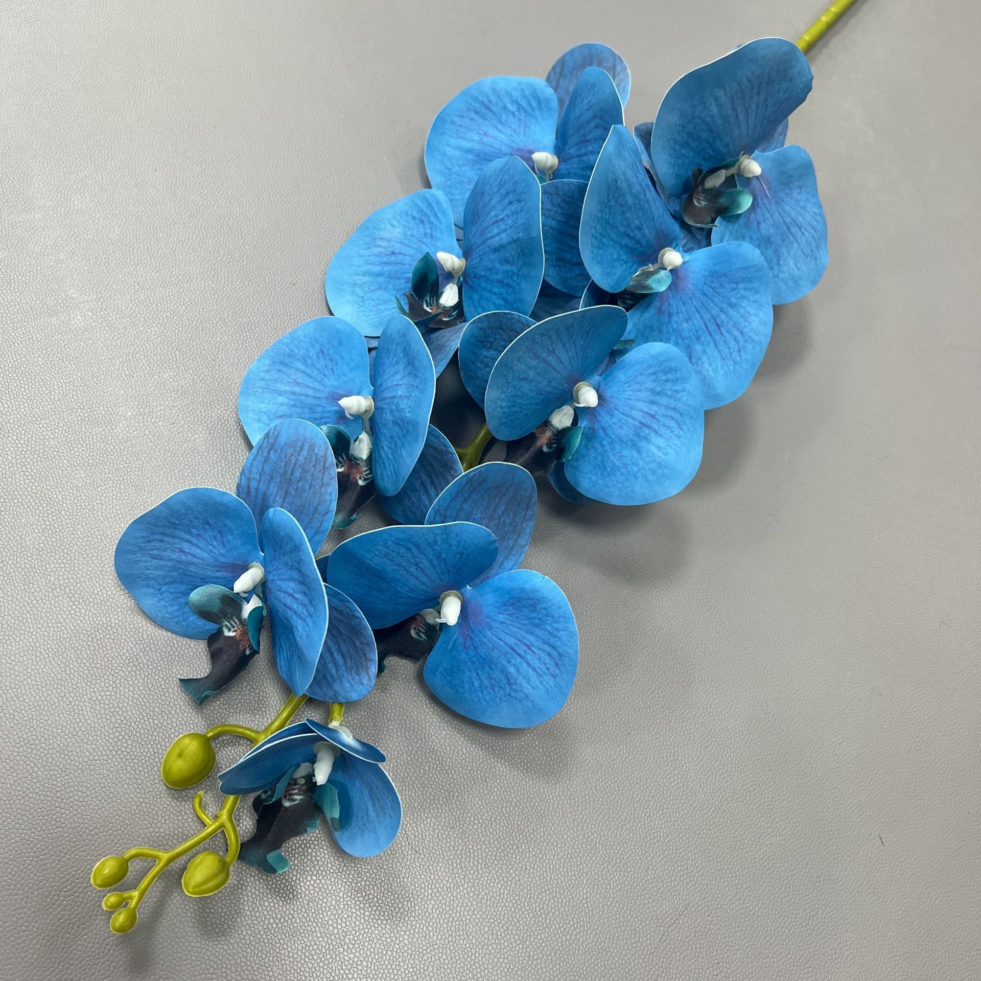 9 heads of 3d soft rubber phalaenopsis/blue (no extra price for 9 heads)