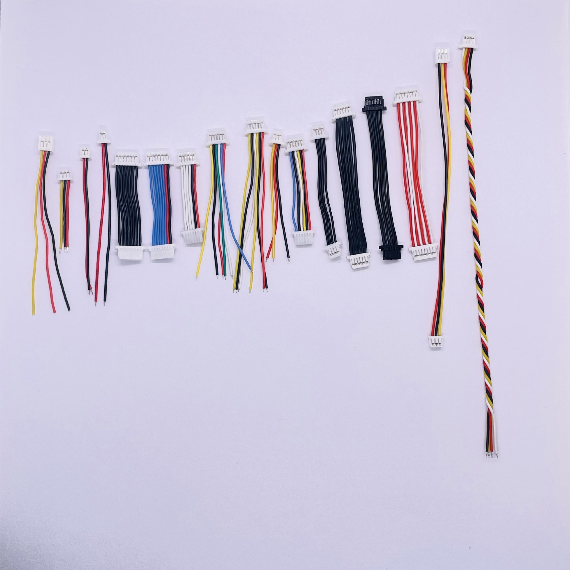 硅胶线30号32号 34号线材打小端子1.0和1.25端子线尺寸20mm到50mm