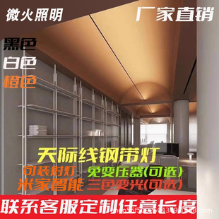 Internet Celebrity Skyline Steel with Light Corridor Aisle Living Room Modern Normcore Creative Line Light High Cri Led Spotlight