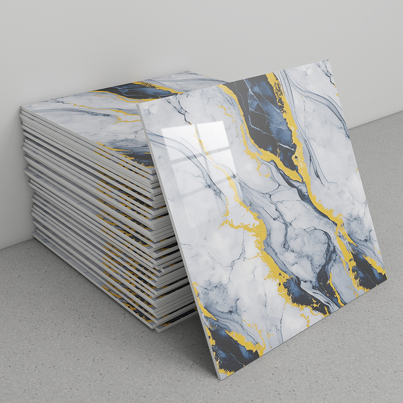 跨境外贸批发仿瓷砖墙贴自粘防水防潮墙纸浴室翻新墙板装饰铝塑板