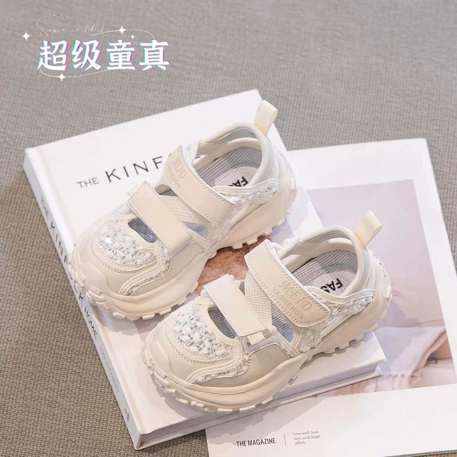 Маленькая девочка повседневная обувь 2024 новые детские сандалии