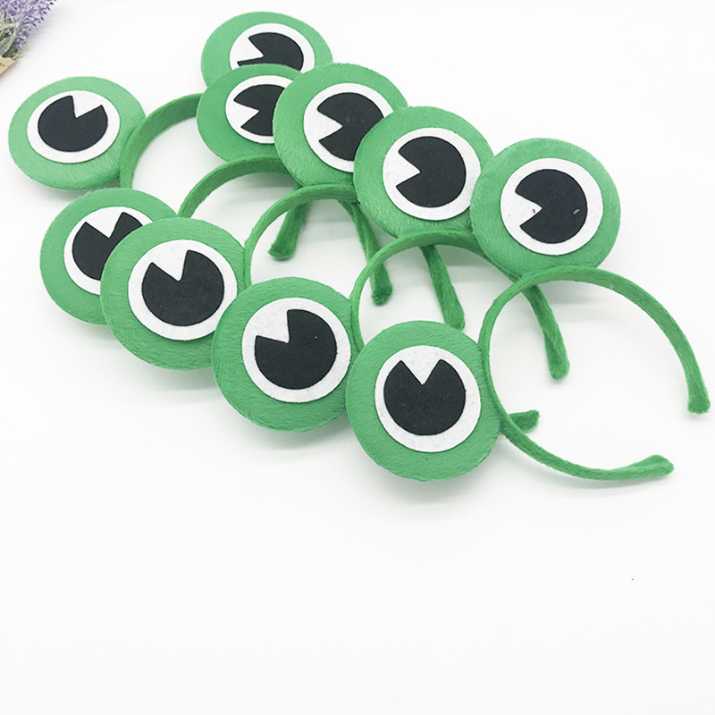 Diadema de rana para niños, accesorio para actuaciones escolares/padres-hijos, para el Día del Niño