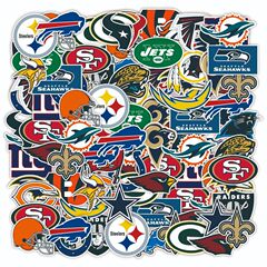 30/32張NBA隊標貼紙橄欖球滑板旅行箱拉杆箱貼紙防水汽車塗鴉貼紙