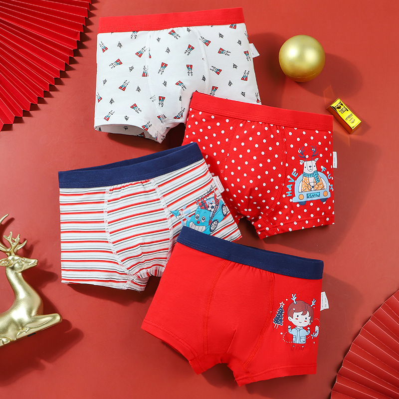 Boys' underwear this year children's boxer shorts little boy boxer shorts big children's cotton underwear factory outlet