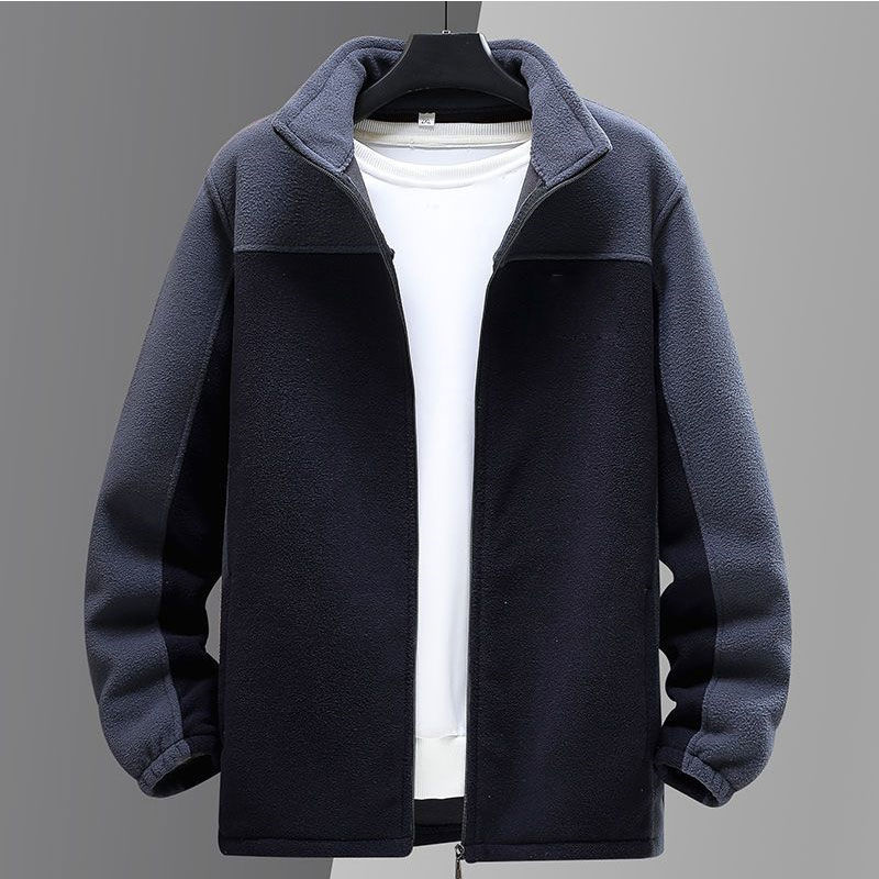 2024 primavera y otoño nuevo suéter hombre calentamiento grueso chaqueta de terciopelo chaqueta deportiva ropa al aire libre fábrica de comercio masculino