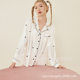 Yu Mian 2024 spring South Korean silk love pajamas women's artificial silk French style outerwear women's homewear suit