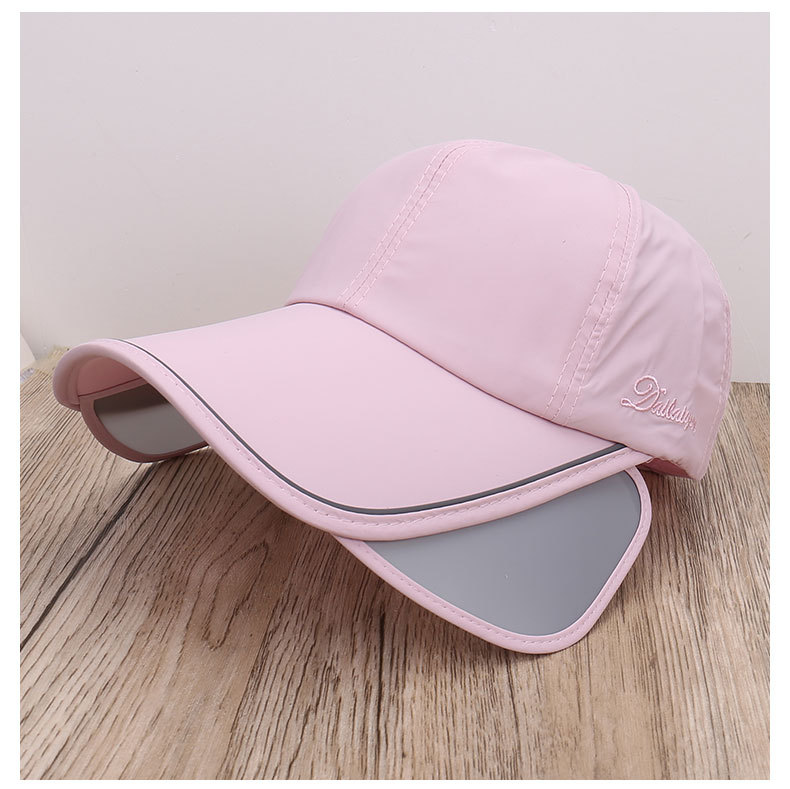 Fashionable New Model With Retractable Brim, Solid Color, Simple Versatile Baseball Cap, Lightweight And Breathable_voghion.com
