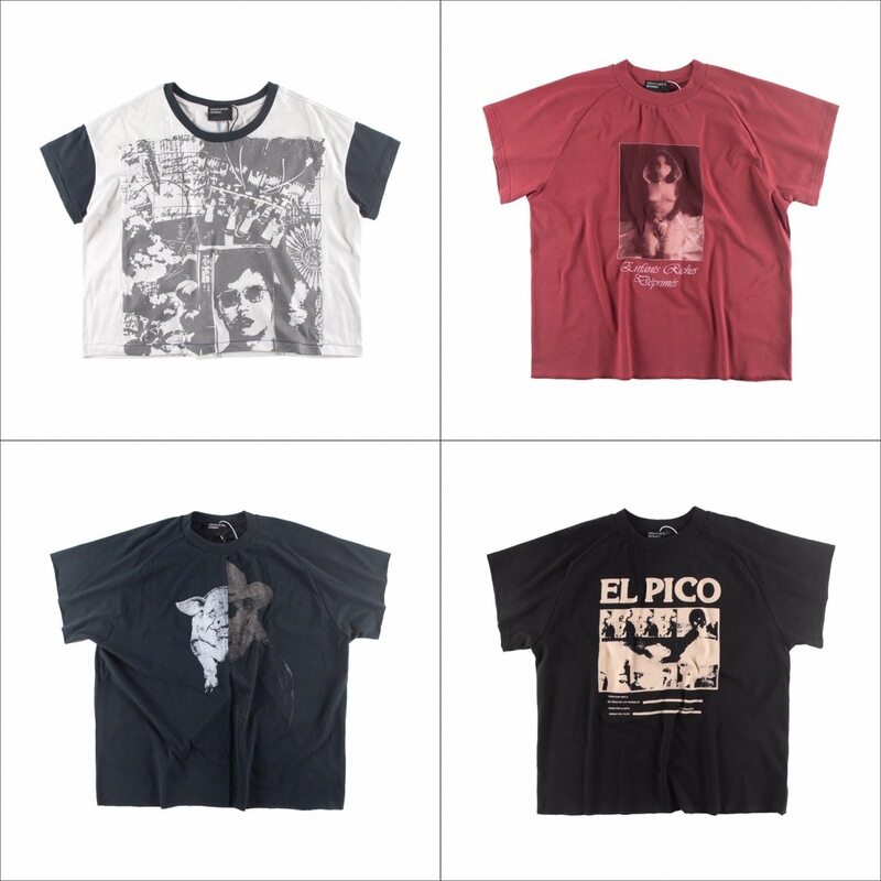 ERD Melancholy Rich Second Generation American Style Retro Figure Print Rock Hip Hop Pocket Unisex Loose Short Sleeve T-Shirt Trendy