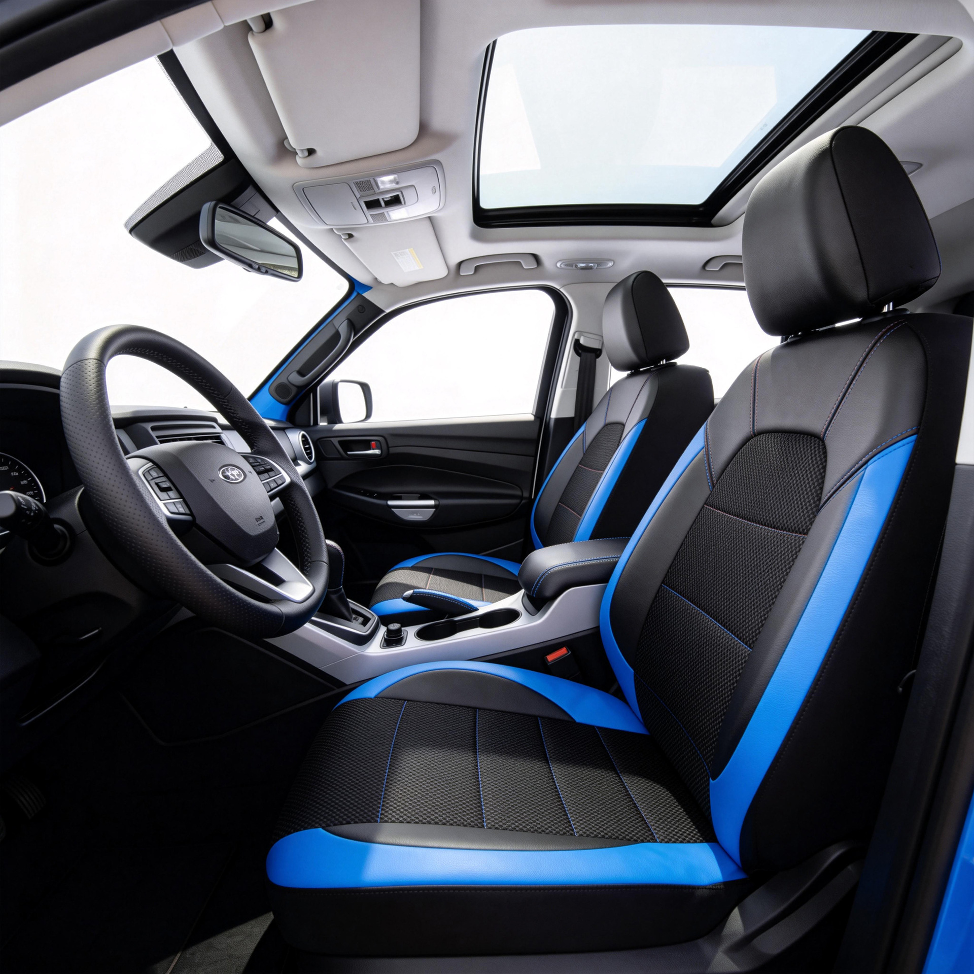 Universal seat covers from the manufacturer, leather style, suitable for all seasons, with a triangular grid pattern, sandwich construction, full coverage car seat cushion