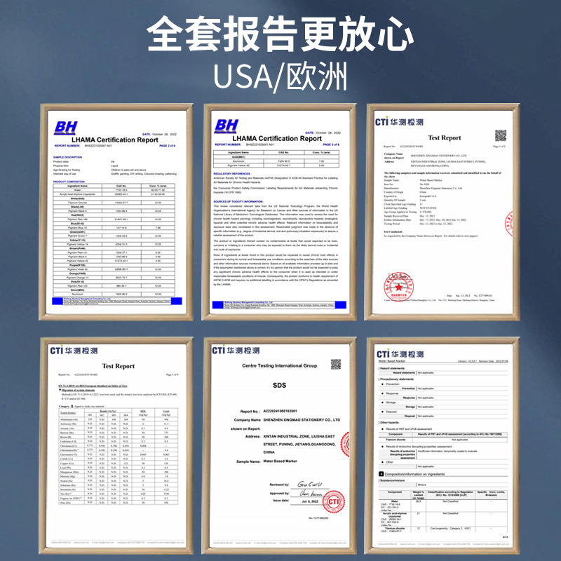 Yuanyang multicolor acrílico marcador traje color pluma impermeable protector solar 24 color marcador papelería graffiti marcador