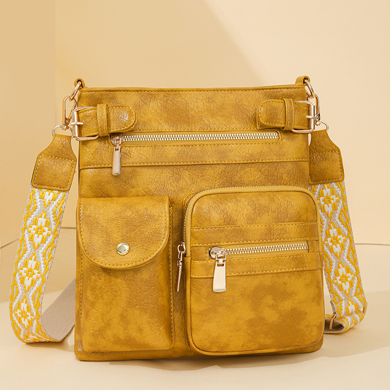 Cross-Border Amazon New Style Bag Women's Crossbody Bag Multifunctional Small Square Bag European and American Fashion Niche Pu Shoulder Bag