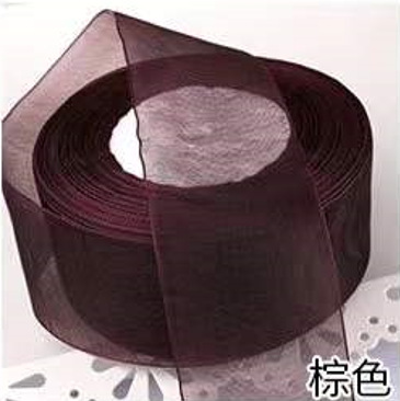 Liquidación al por mayor 4cm transparente hilo de nieve cinta flor regalo caja hornear cinta gasa hecha a mano arco cinta