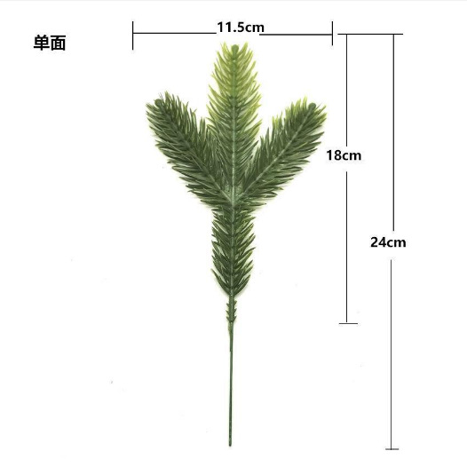 Decoraciones de Navidad hojas verdes ramas agujas de pino ramas árbol de Navidad guirnalda colgante de pared hecho a mano accesorios de bricolaje decoraciones